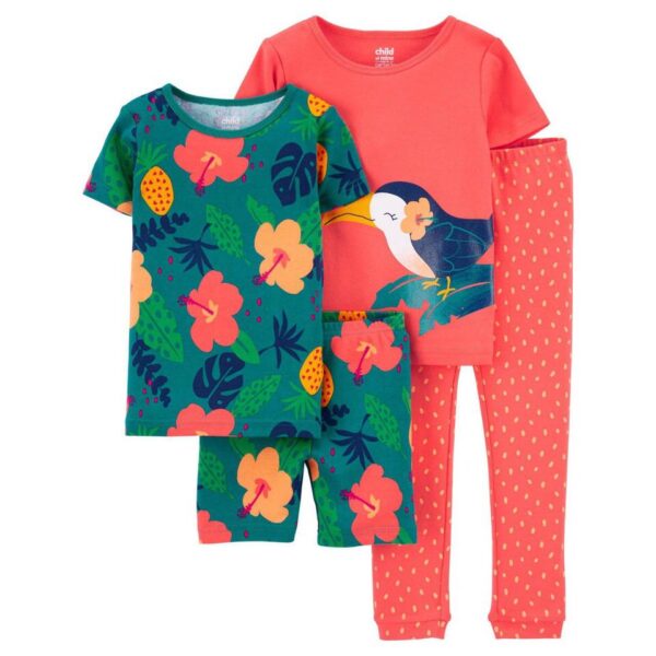 Kit Pijama Infantil Carter's Tucano Florido