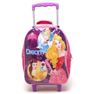 Mochila de Rodinhas Princesas Rosa