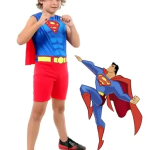 Fantasia Super Homem Regata Infantil - Liga da Justiça - Original Infantil - Liga da Justiça - Original