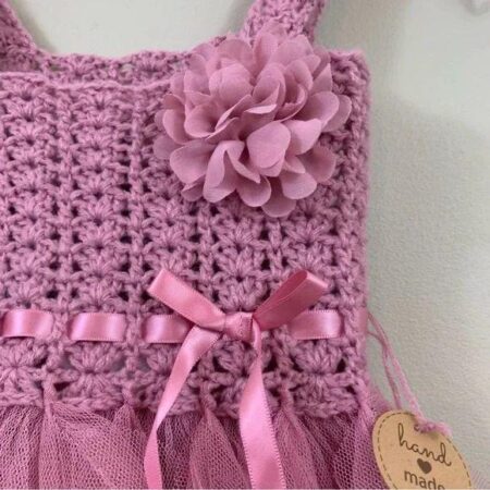 Vestido de infantil de croche