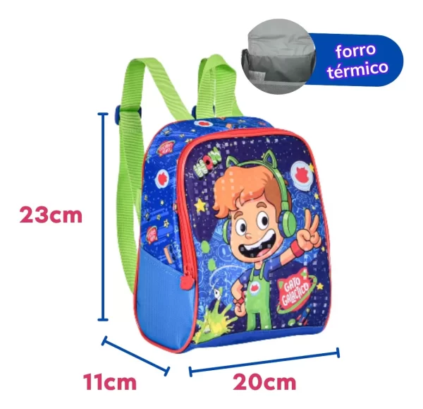 Mochila Rodinha Gato Galáctico