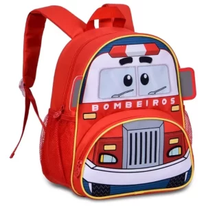 Mochila Infantil Carros Bombeiros