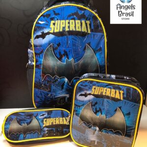 Kit Mochila Escolar Batman