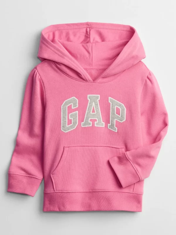 Moletom gap rosa chiclete fechado com capuz