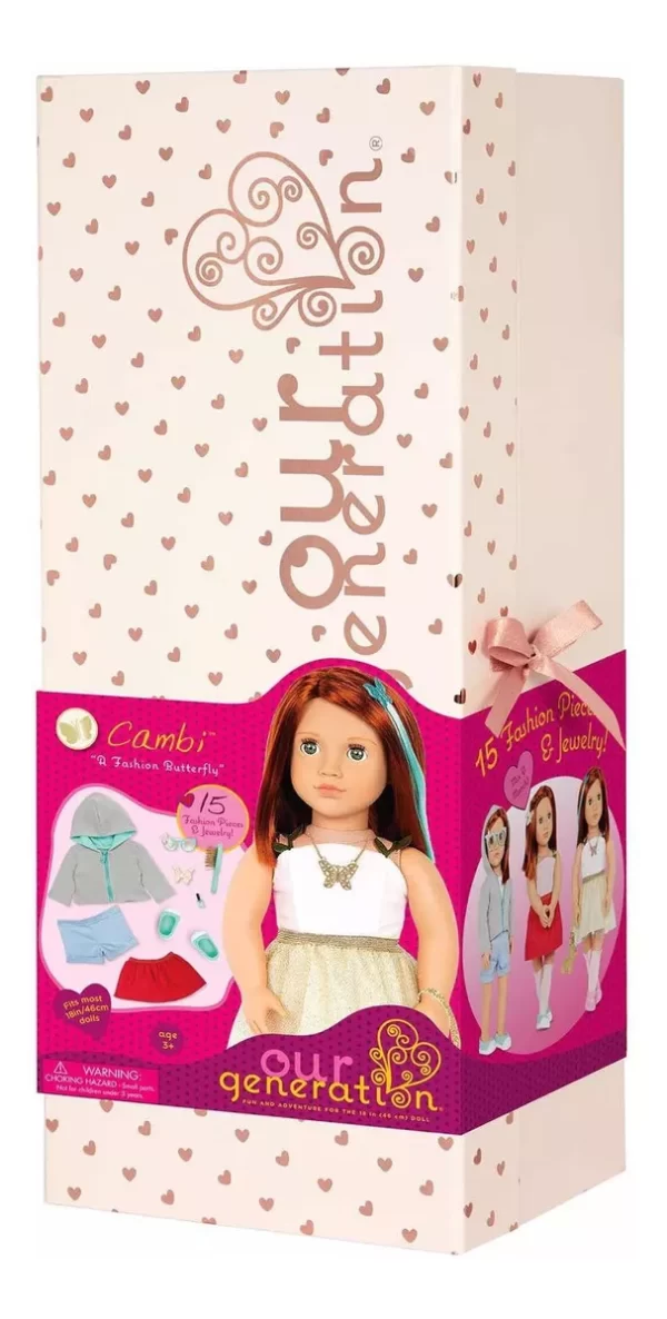 Boneca Our Generation Fashion Kit Box Cambi Butterfly