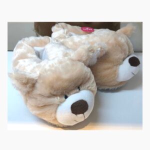 Pantufa Infantil Urso polar Bege Fofinho