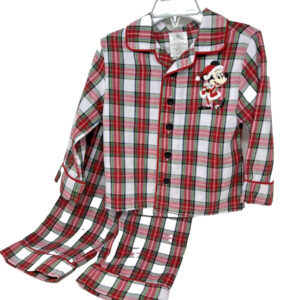 Conjunto pijama xadrez Natalino Mickey Mouse Disney