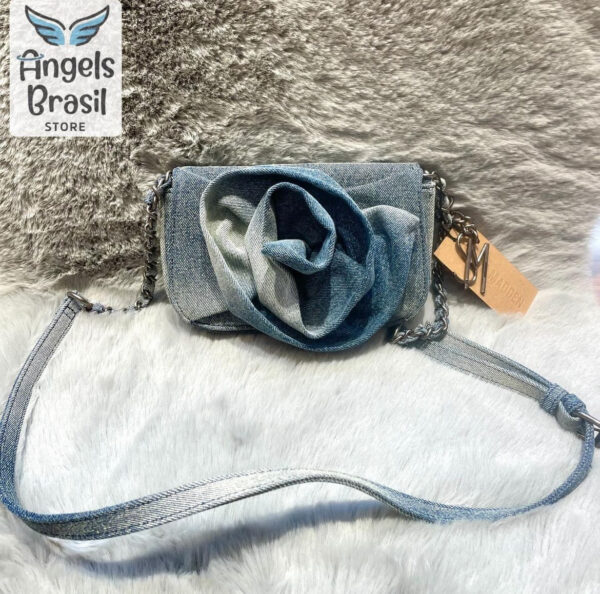 Mini Bolsa Jeans Steve Madden Flor 3D