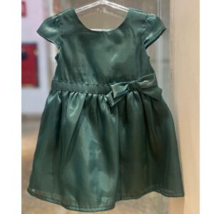 Vestido de Festa verde cintilante Luxo Infantil