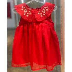 Vestido de Festa vermelho cintilante Luxo Infantil