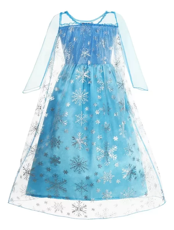 Vestido Fantasia Elsa Frozen Infantil