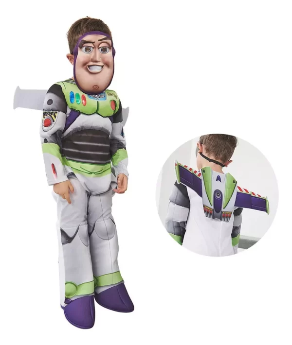 Fantasia Infantil Buzz Lightyear Com Máscara e Asas