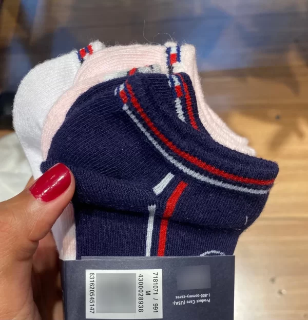 Kit 7 Pares De Meias Infantis Femininas Tommy Hilfiger - Image 2