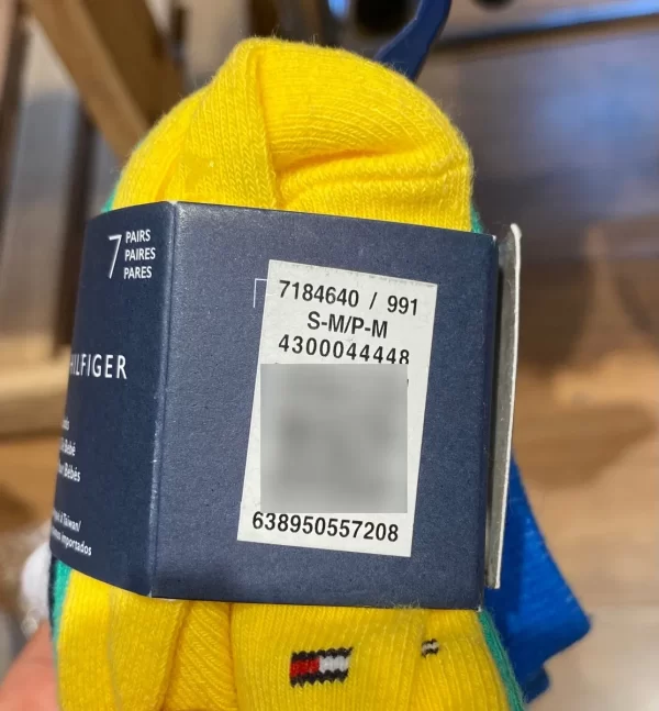 Kit 7 Pares De Meias Tommy Hilfiger Para Bebês