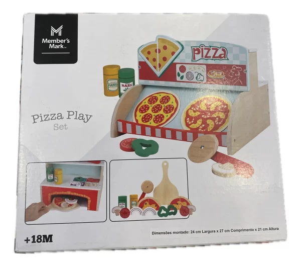 Brinquedo Montessori Pizzaria De Madeira 