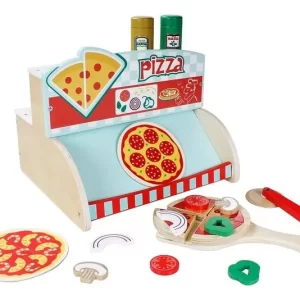Brinquedo Montessori Pizzaria De Madeira 