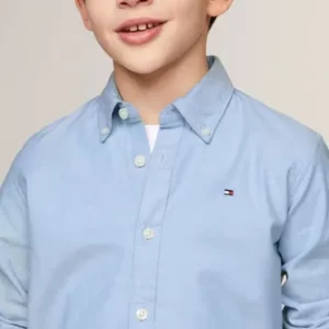 Camisa Social Infantil Manga Longa Tommy Hilfiger