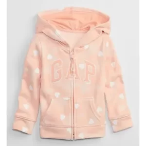 Moletom Rose bolinhas brancas Infantil Gap Original Com Zíper