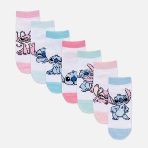 Meias Importadas Disney Stitch Kit Com 5 Pares